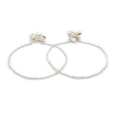 Silver-Plated Sleek Silver-Toned Chain Anklet for Women
