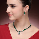 Green Stone Stylish Necklace Set