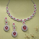 Royal Ruby Bridal Necklace Set