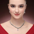 Elara Rhodium Necklace Set