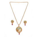 Gold Plated Stylish Pendent Set for Girls