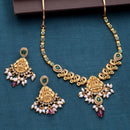 Gold Plated Multicolor Stylish Necklace Set for Woman