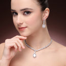 Oval Pendant Necklace Set