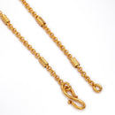 Gold Toned Brass Geometric Halo Pendant Set for Women & Girls