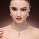 Emerald Bloom Necklace Set