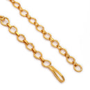 Gold Toned Brass Geometric Halo Pendant Set for Women & Girls