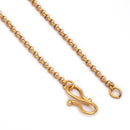 Gold-Plated Traditional Ethnic Floral & Moon Pendant Necklace Set for Women