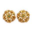 Gold Plated Brass Floral Pendant Set for Women & Girls