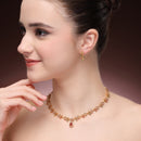 Modern Designer Flower Chain Necklace Set
