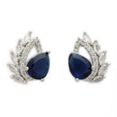 Pendant Set for Women & Girls Sapphire Blue Crystal Necklace Jewellery Set