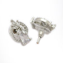 Geometric Spiral Rectangle Pendant Set for Women & Girls
