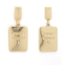 Gold Toned Alloy Yours Truly Pendant Necklace Set for Women