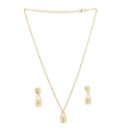 Gold Toned Alloy Lock & Yours Truly Pendant Necklace Set Combo for Women & Girls