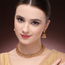 Peacock Design Gold Necklace Set