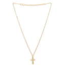 Gold Plated Alloy Layered Pendant Necklace Set for Women