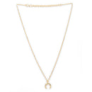 Gold Plated Alloy Layered Pendant Necklace Set for Women
