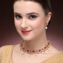 Antique Gold Ruby Necklace Set