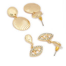 Minimalist Gold-Plated Disc Pendant Necklace Set