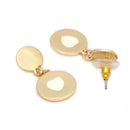 Gold Toned Alloy Enamled Heart Pendant Necklace Set for Women & Girls