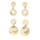 Gold Plated Stylish Pendent Necklace Combo Set For Woman