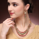 Antique Gold Plated Wedding Necklace Set