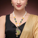 Festive Peacock Traditional Necklace Set