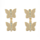 Gold-Plated Alloy Heart Design Pendant Necklace Set for Women
