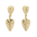 Gold Plated Alloy Heart Pendant Necklace Set for Women