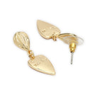 Gold Plated Alloy Heart Pendant Necklace Set for Women