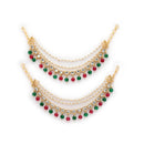 Ethnic Pearl Layered Earrings