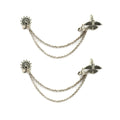 Vintage Silver Oxi Earrings