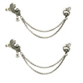 Oxidized Peacock Layered Earrings