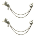 Oxidized Peacock Layered Earrings
