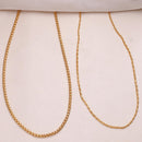 Gold Plated Cuban & Snake Link Chain Combo for Men & Boys