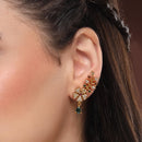 Gold Plated Floral Vine Drop Earrings for Women & Girls