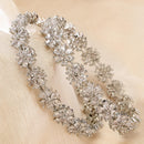 ZENEME Set of 2 Rhodium Plated White Floral Bangles for Women & Girls (2.4)