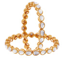 Bangle Gold Plated Faux Kundan Studded Designer Bangle Jewellery For Women (2.6)