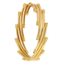 Contemporary 1P Gold Plated Bangles For Women & Girls