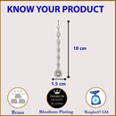 Rhodium Plated Silver Toned Teardrop Shaped White American Diamond Studded Maang Tikka