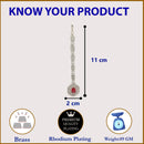 Rhodium Plated Silver Toned Floral Green American Diamond Studded Maang Tikka