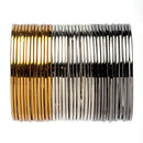 Gold, Silver & Black Toned Classic Bangles Jewellery Set (Combo Of Set Of 3)