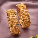 Gold-Toned Lord Ram, Sita & Lakshman Temple Kada Bangles for Women & Girls
