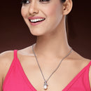 Oxidized Plated with Leaf & Pearl Design Set of 2 Pendants