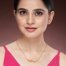 Gold Plated with Stylish Design Stainless Steel Pendent Set