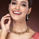 Gold Plated  Motif Design Jewellery Set