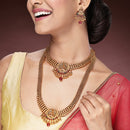 Gold Plated Lakshmi Kasu Mala design Necklace Set