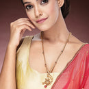 Gold Plated with Traditional Design Copper Pendent Set