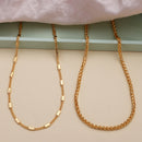 Men's Gold-Plated Fashion Chain Set of 2