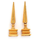 Gold Plated Designer Statement Drop Earrings