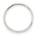 Rhodium Plated White American Diamonds Studded Bangles